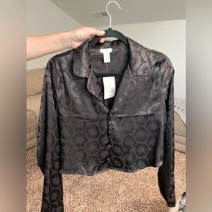 Brand new floral silky pajama set